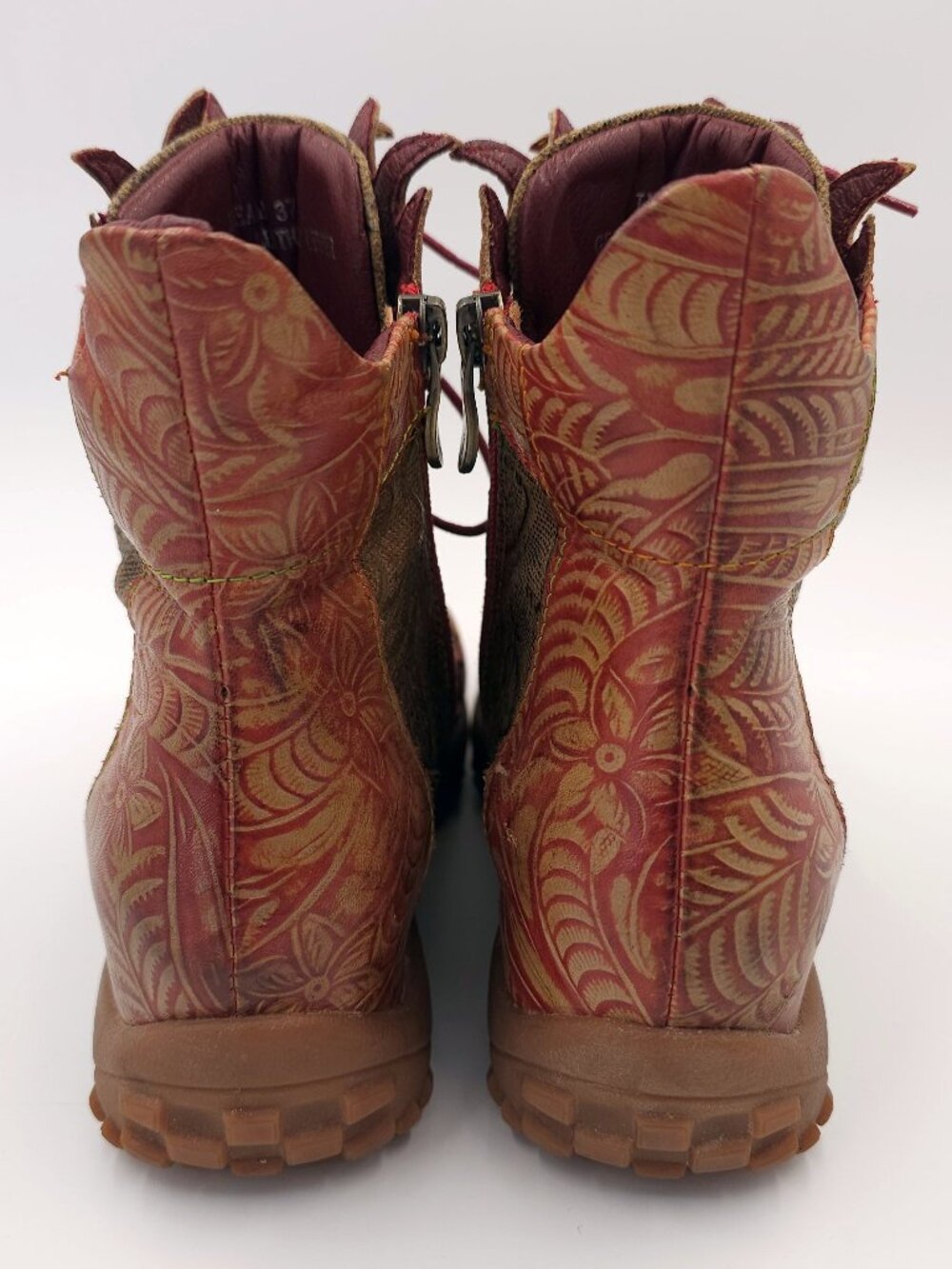 L'Artiste Spring Step Ileana Ankle Boots Red- Women's size US 6.5-7 / EU 37 - Picture 8 of 16